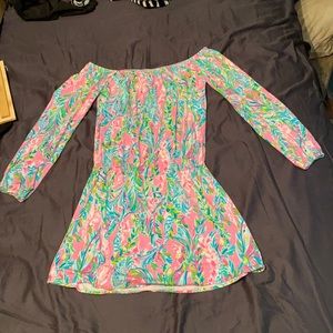 Lilly Pulitzer Lana off the shoulder skort romper